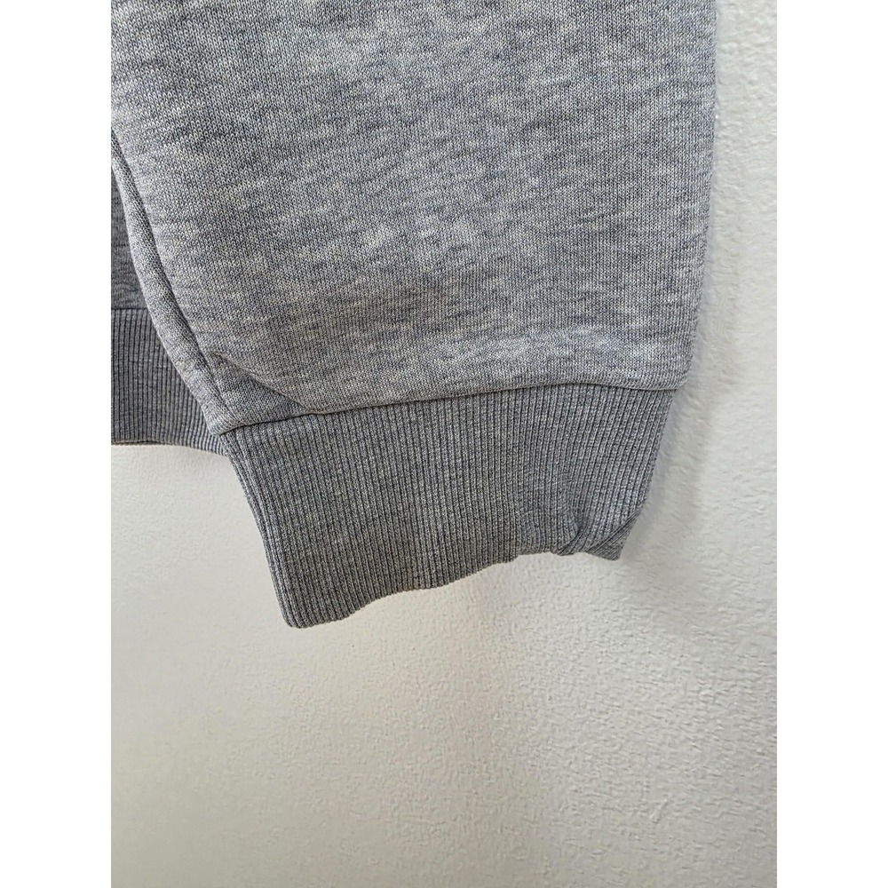 Adidas Sweatshirt Mens XL Gray Medium Grey Heather Logo Pullover Crewneck Fleece - Picture 5 of 13